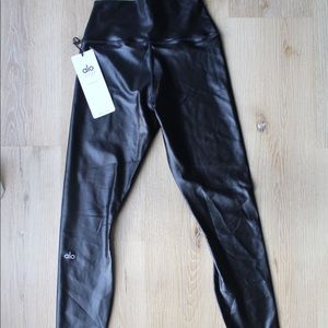 Black Shine Yoga Pants